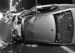 11/04/2008: Espectacular vuelco sin heridos en la Panamericana.  La conductora del veh�culo resultO solo con algunas contusiones. 